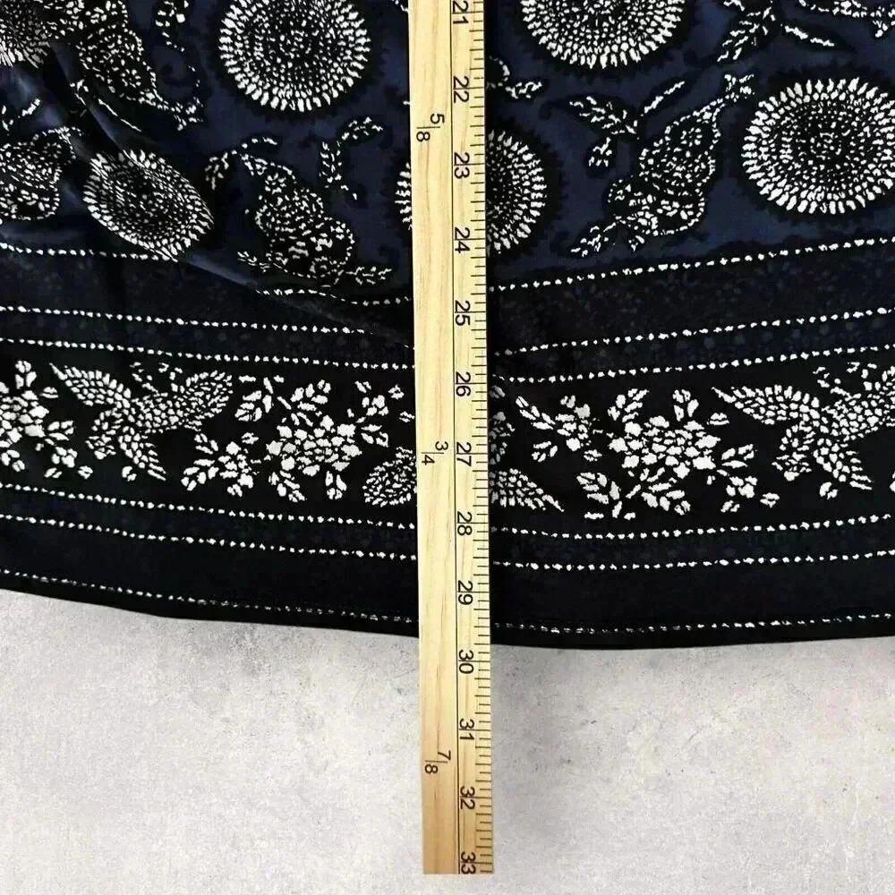 Max Studio dress Size Medium blue bandana print short sleeveless - Picture 9 of 11